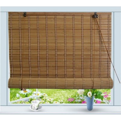 Bamboo Roll Up Window Blind Sun Shade W36" x H72"   